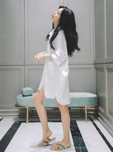 Girl Printed Loose V Neck Shirt Pajamas